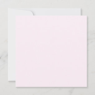 Cartão Cor Sólida Branco Rosado Pálido Pastel