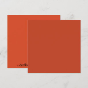 Cartão Cor Sólida da Abóbora Queimada