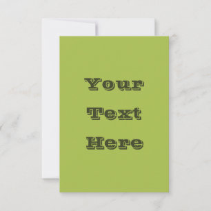 Cartão Cor Sólida do Primavera Verde de Grama Branco