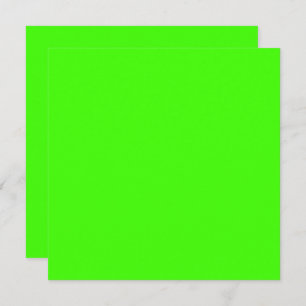Cartão Cor Sólida Verde do Harlequin Neon