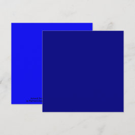 Cartão Cor Sólido Azul do marinho