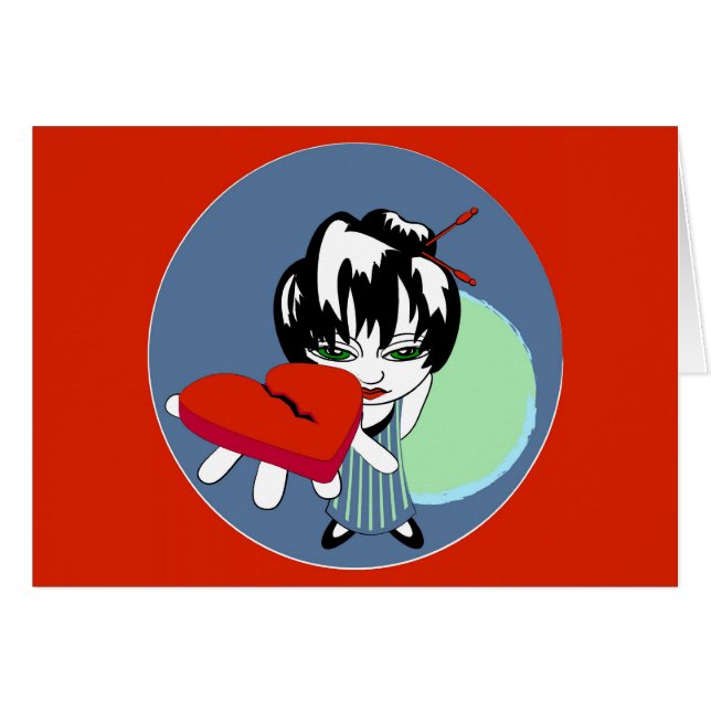 Cartão Coração à disposição (Frente Horizontal)