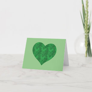 CARTÃO CORAÇÃO A-MAZE ING (VERDE)