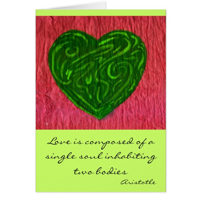 Cartão Coração & alma (Frente)