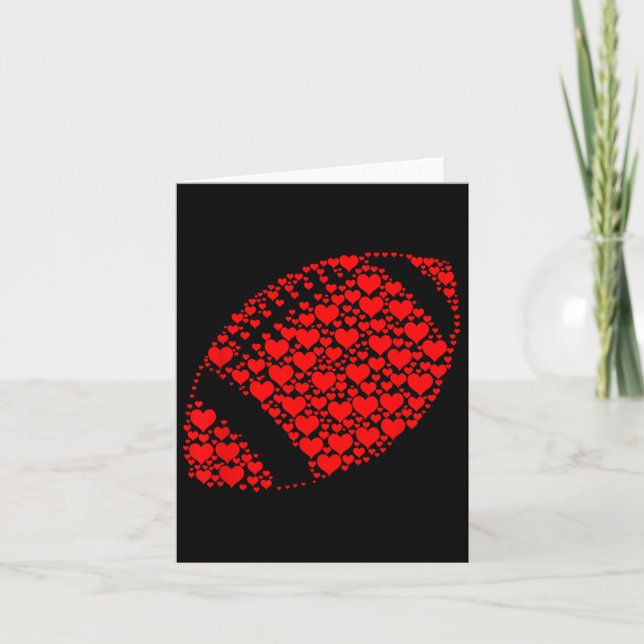 Cartão Coração Amante de Futebol Engraçado Futebol é Meu  (Frente)