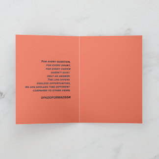 Cartão "Coração branco a preto do sol" e dúvida