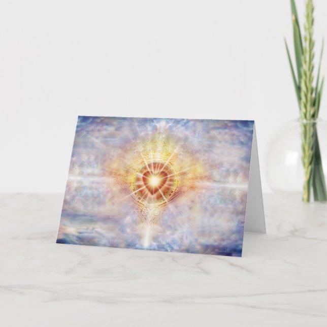 Cartão Coração Celestial (Frente)