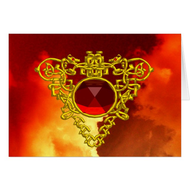 CARTÃO CORAÇÃO CELTICA (Frente Horizontal)