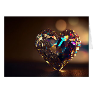 Cartão Coração Cristal Espumante