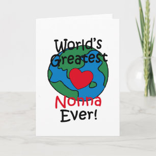 Cartão Coração da Melhor Nonna do Mundo