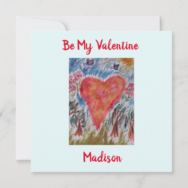 Cartão Coração da Placa de Namorados Planeta (Frente)