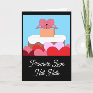 Cartão Coração dando discurso sobre amor: Vazio