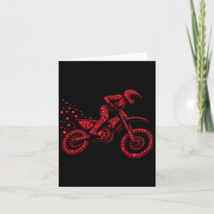 Cartão Coração de Bicicleta de Terra Meninos Ciclistas Mu