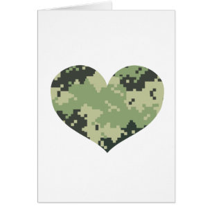 Cartão Coração de Camo