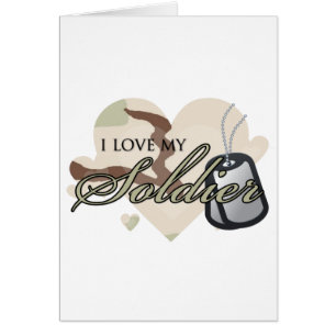 Cartão Coração de Camouflage