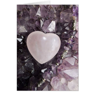 Cartão Coração de cristal