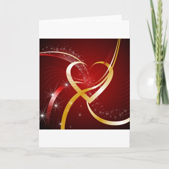 Cartão Coração de Dourado (Frente)