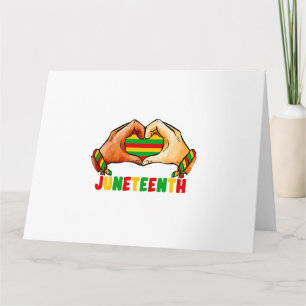 Cartão Coração de Juneteenth