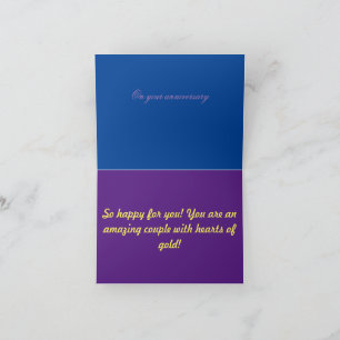 Cartão Coração de ouro do aniversário