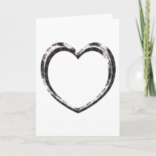 Cartão Coração de Padrão Personalizado