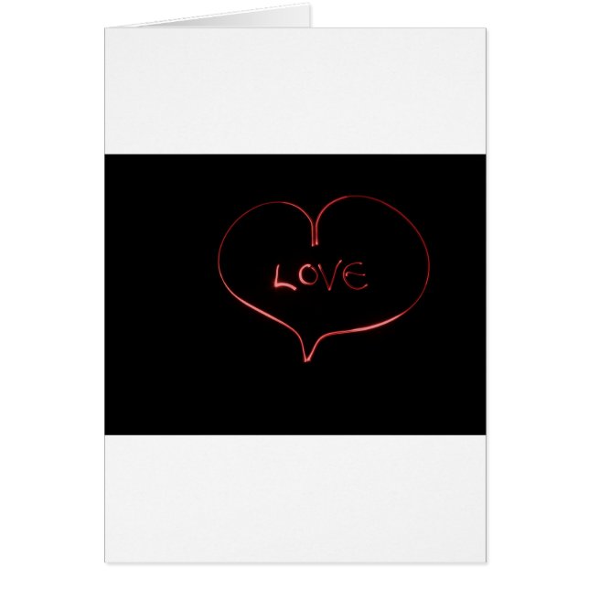 Cartão Coração de Pintura Leve (Frente)