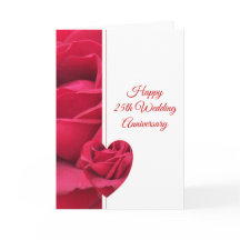 Coração de Rosa Personalizado 25º Aniversário de C