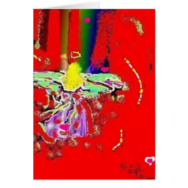 Cartão Coração de um anjo (Frente)