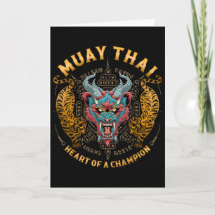 Cartão Coração De Um Campeão - Kickboxing E Muay Thai Dem