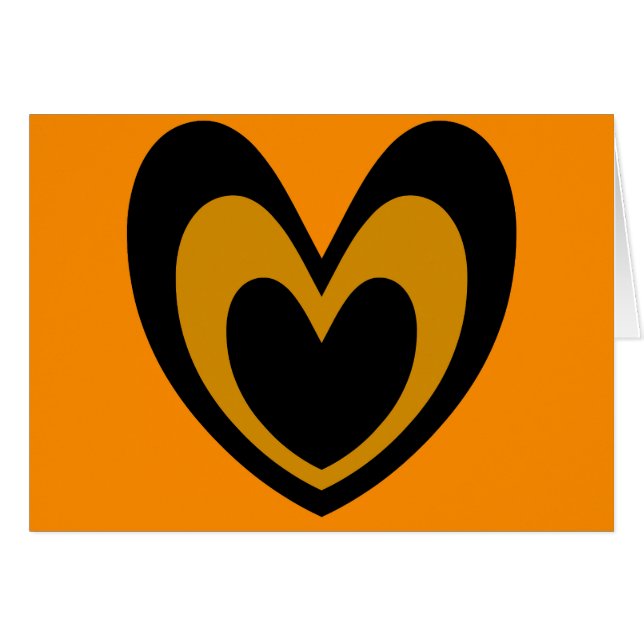 Cartão Coração Decorativo (Frente Horizontal)