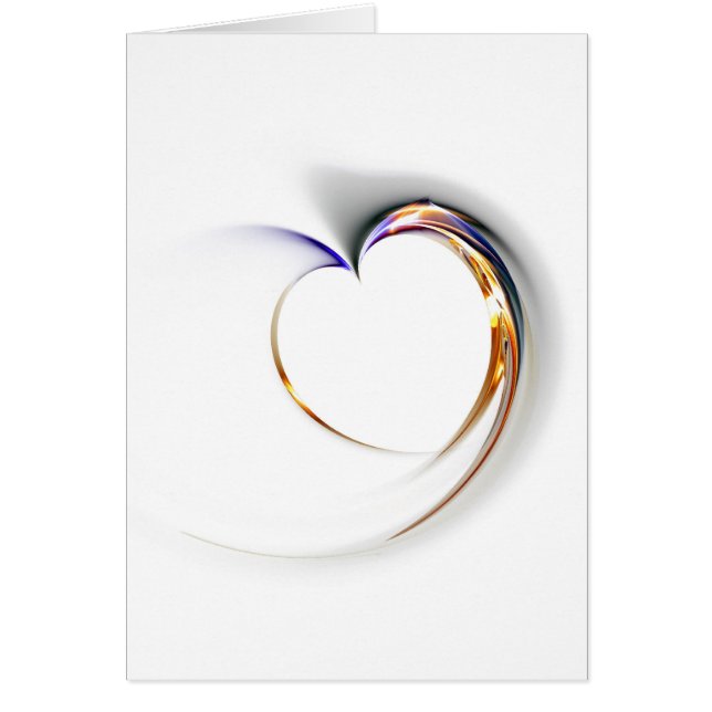 Cartão coração delicado (Frente)