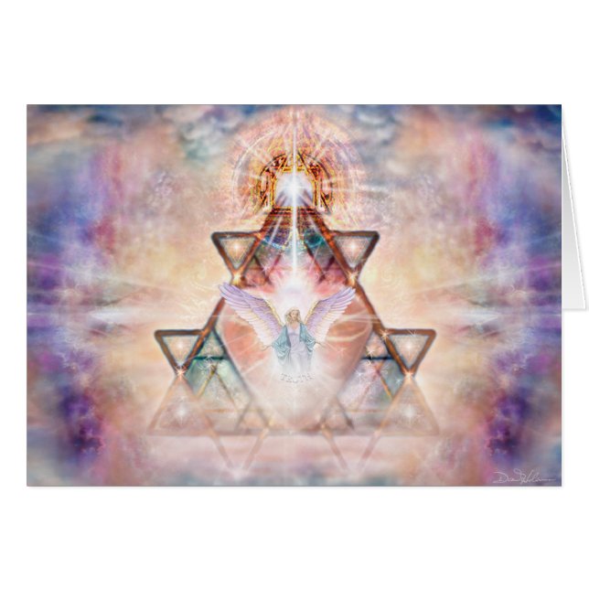 Cartão Coração do anjo (Frente Horizontal)