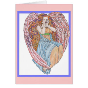 Cartão Coração do anjo