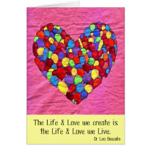 Cartão Coração do balão