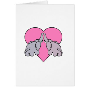 Cartão Coração do elefante