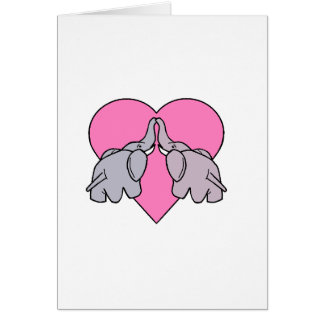 Cartão Coração do elefante
