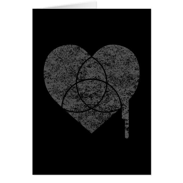 Cartão coração do gráfico de gradação (Frente)