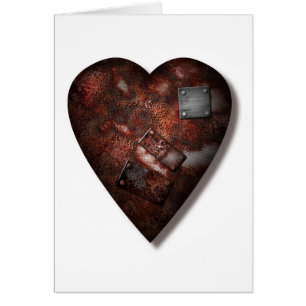 Cartão Coração do metal