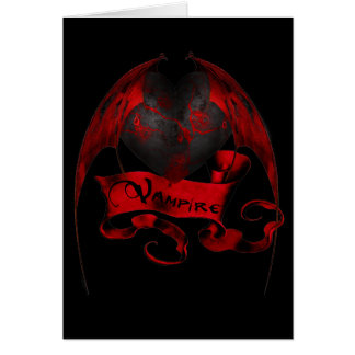 Cartão Coração do vampiro