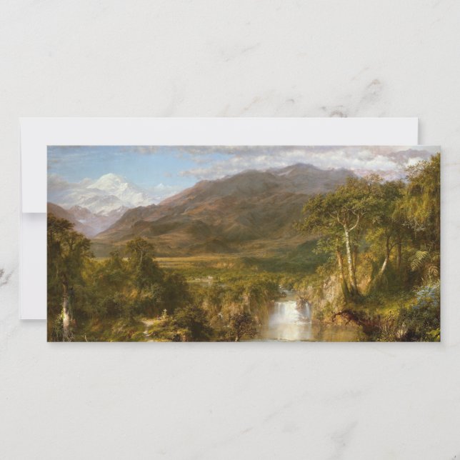 Cartão Coração dos Andes (paisagem sul-americana) (Frente)