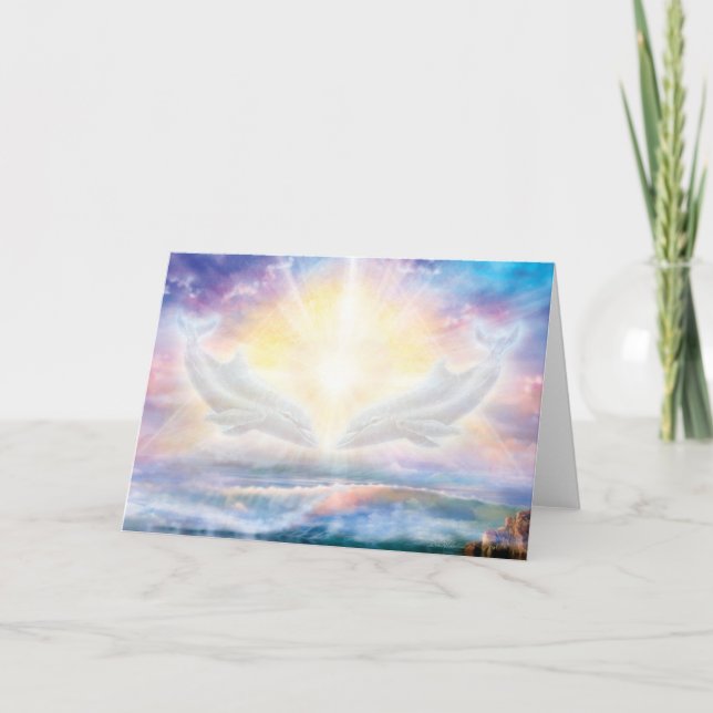 Cartão Coração dos Golfinhos (Frente)