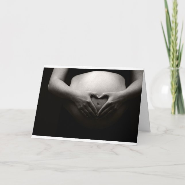 Cartão Coração em um múmia grávida (Frente)