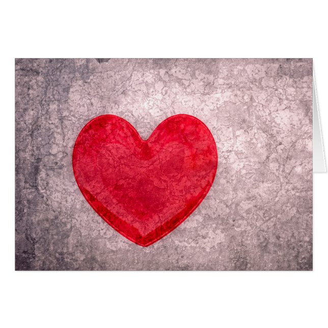 Cartão Coração Estonado (Frente Horizontal)