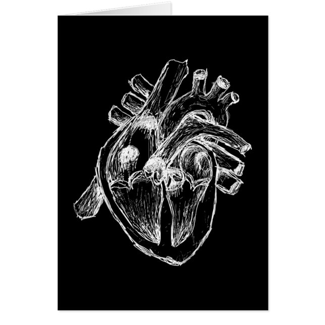Cartão Coração humano (Frente)