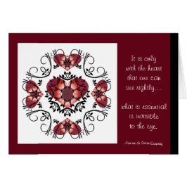 Cartão Coração Kaleidoscopic Card.4