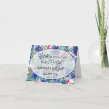 Coração limpo floral azul e rosa