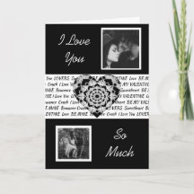 Coração Mandala Preto e Branco Foto Dia dos Namora