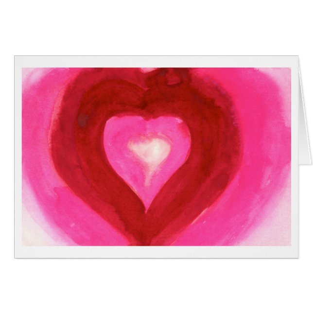 Cartão Coração mergulhado (Frente Horizontal)