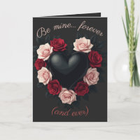 Coração Negro e Coroa de Rosas Negras