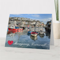 Coração Personalizado Mevagissey Fish Landing Quay