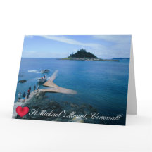 Coração Personalizado St Michaels Mount Cornwall c
